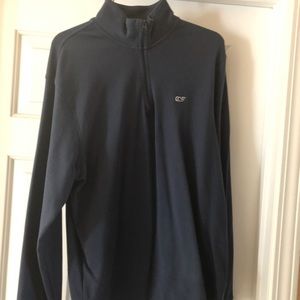 MENS XD 1/4 ZIP VINEYARD VINES SWEATER NAVY